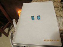 Turquoise & Silver Gemstone Post Earrings - Gift Boxed in Luke AFB, Arizona